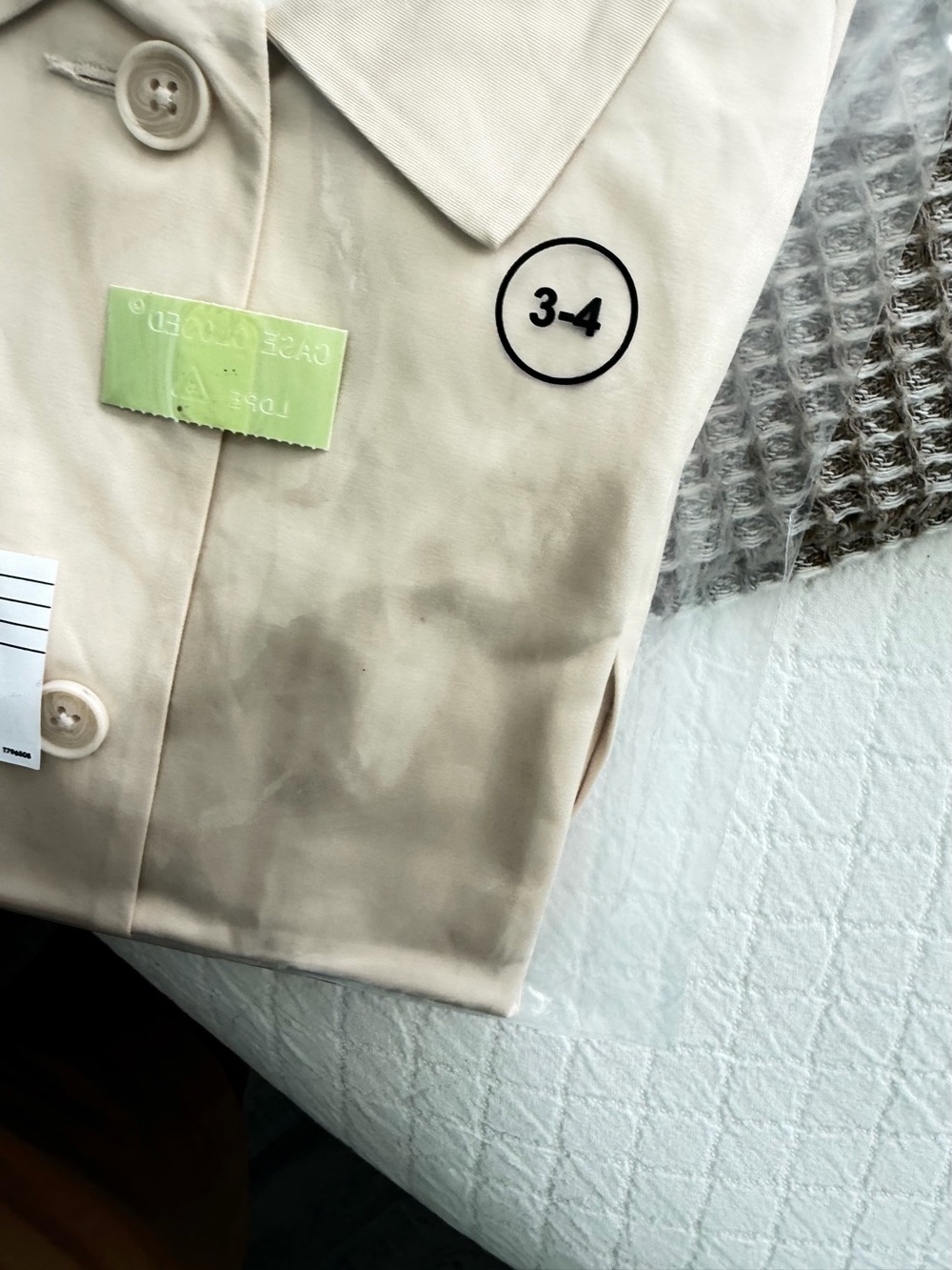 Janie and Jack timeless trenchcoat khaki color size NWT